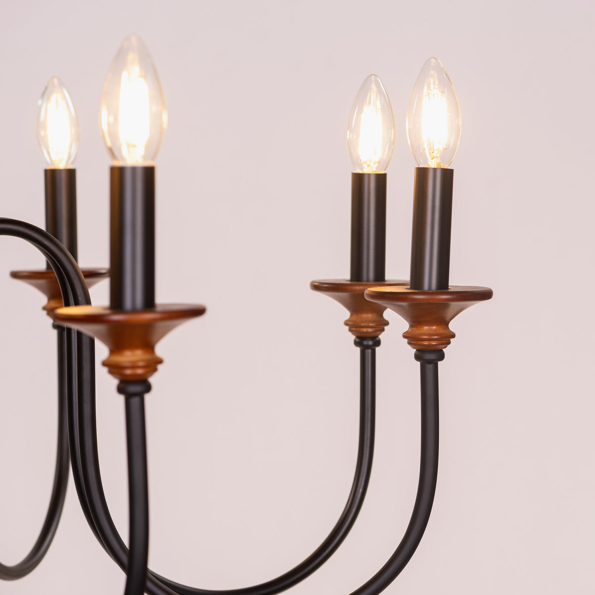 King's Way (Large, Brown) Wooden Chandelier