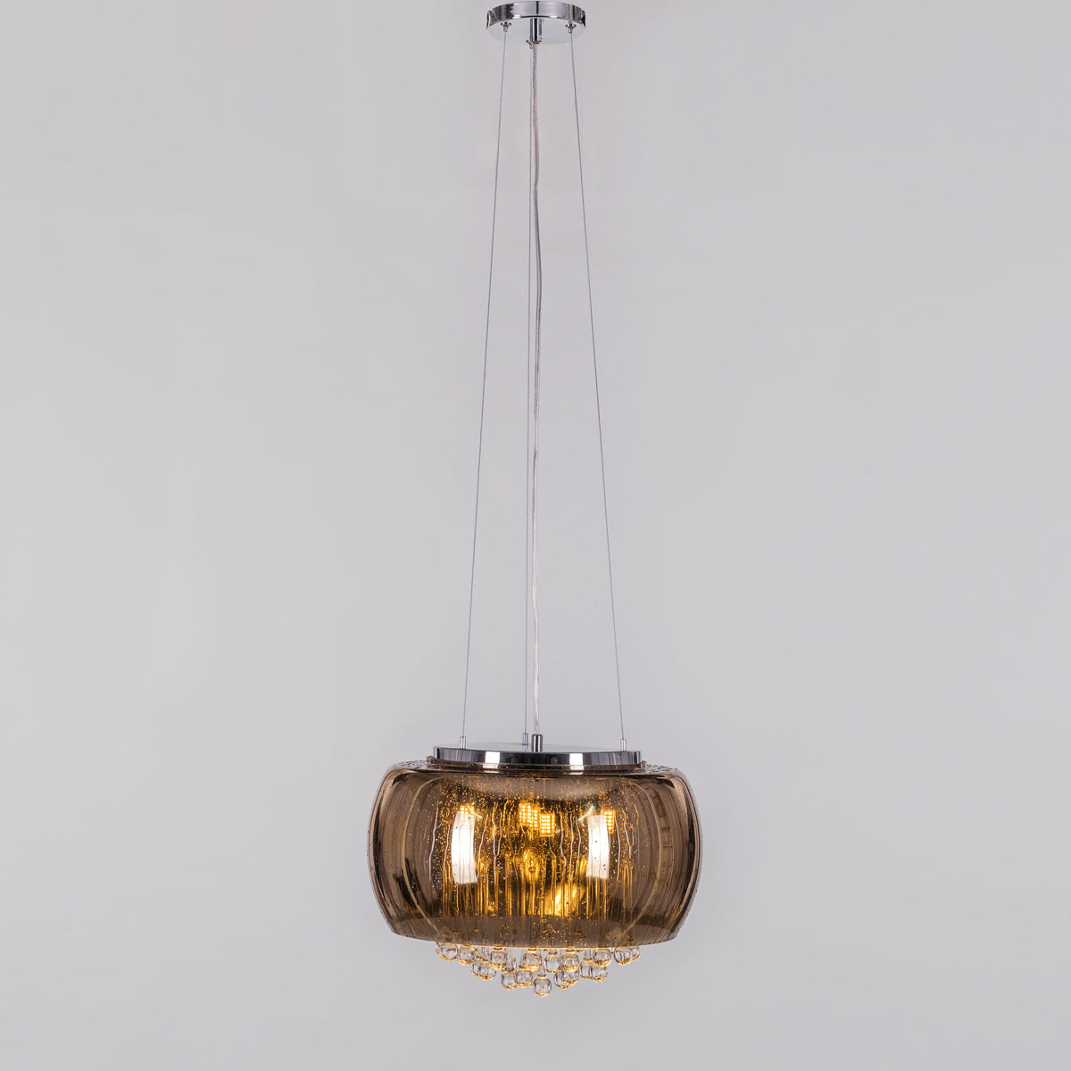 Enchanted (40 cm, Gold, Waterdrop Mirror Finish) Crystal Chandelier
