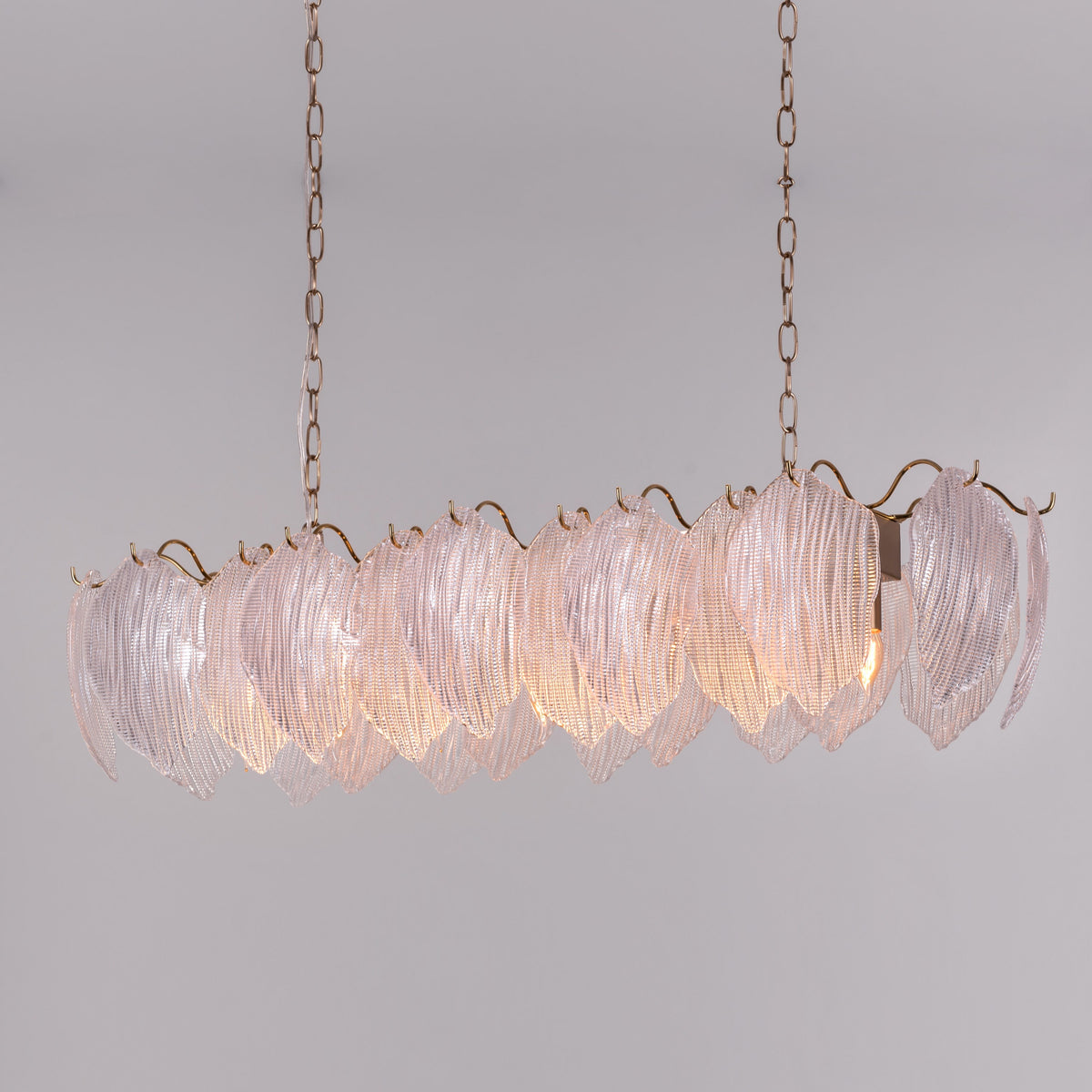 Snow Angel (Large, Gold) Glass Chandelier