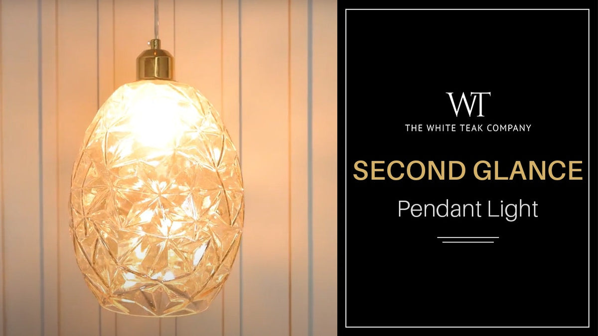 Second Glance (Amber) Glass Pendant Light
