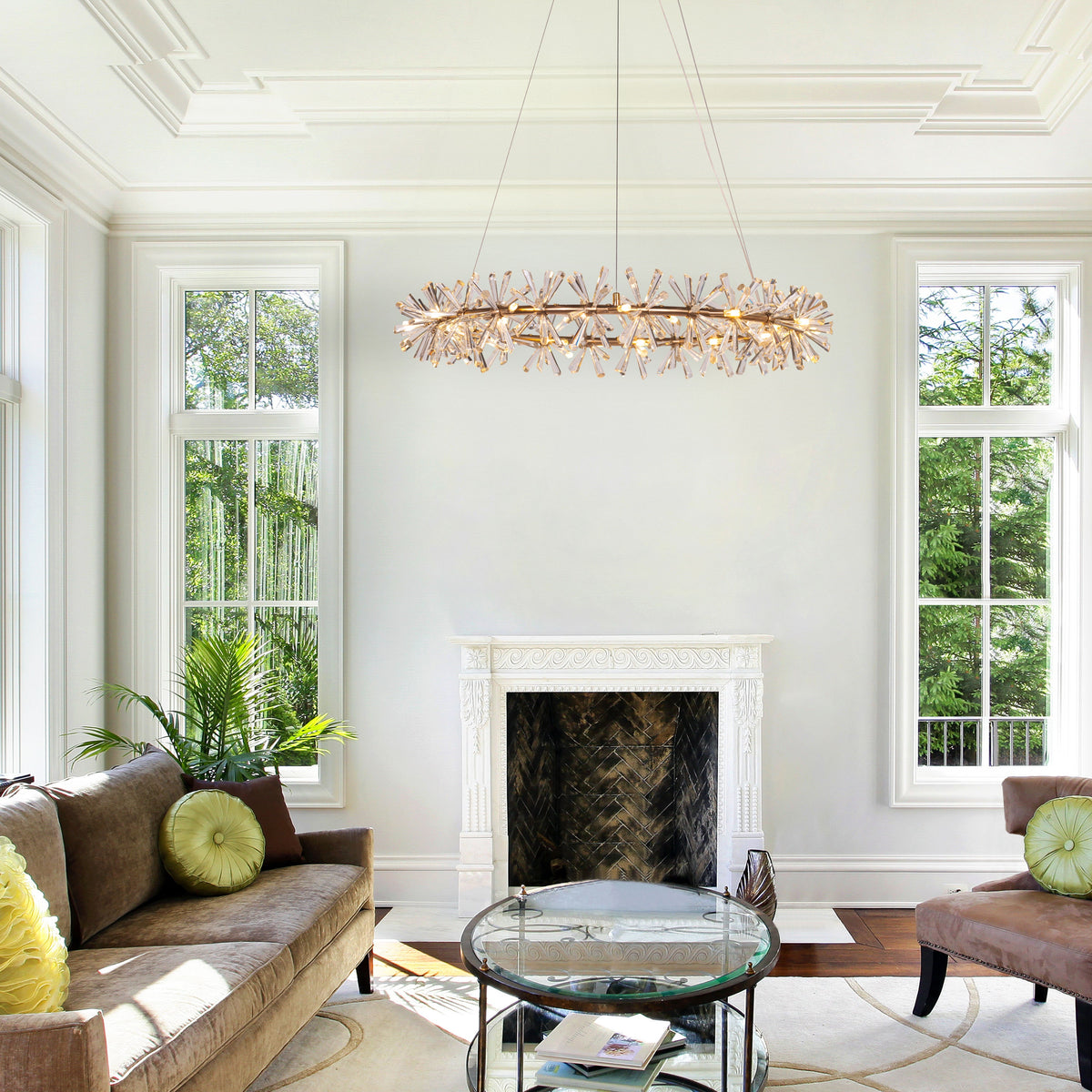 See Me In A Crown (Large, Gold) Crystal Chandelier