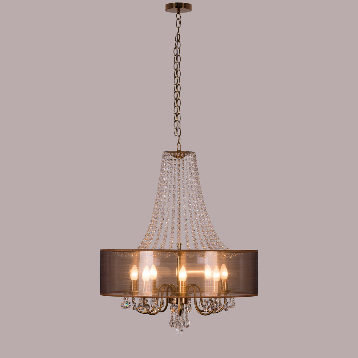 So In Love (Large, Gold) Crystal Chandelier