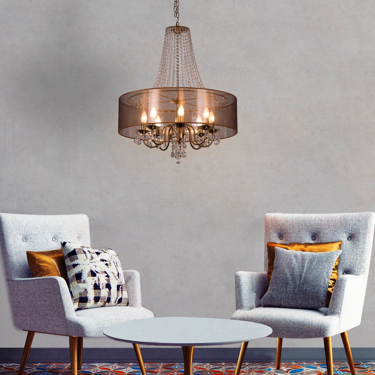 So In Love (Large, Gold) Crystal Chandelier