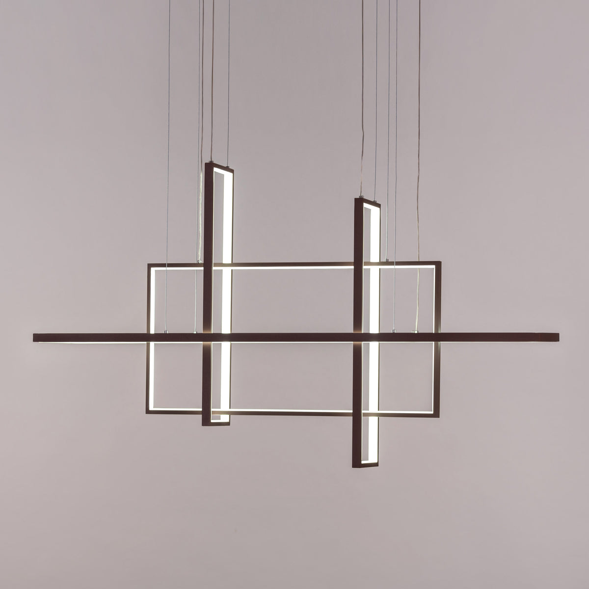 Memory Lane (Large, Brown, Dimmable LED with Remote Control) Chandelier