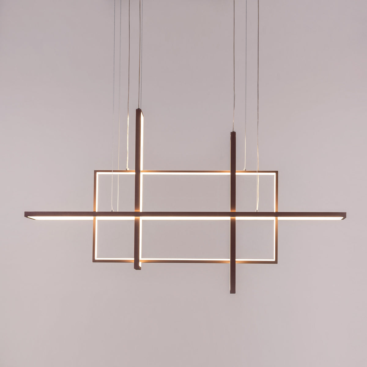 Memory Lane (Large, Brown, Dimmable LED with Remote Control) Chandelier