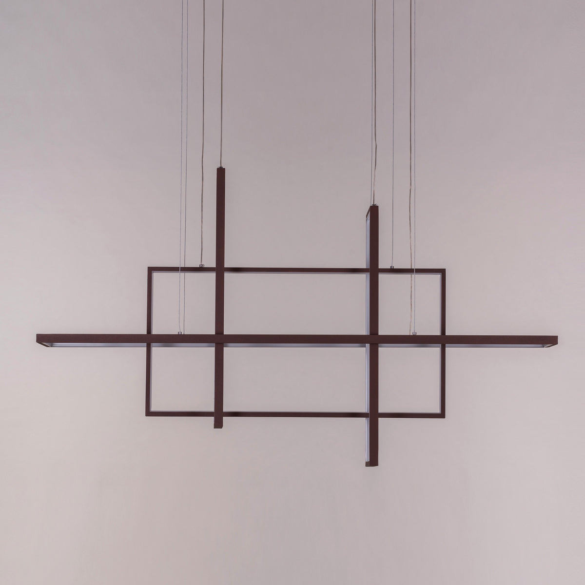 Memory Lane (Large, Brown, Dimmable LED with Remote Control) Chandelier