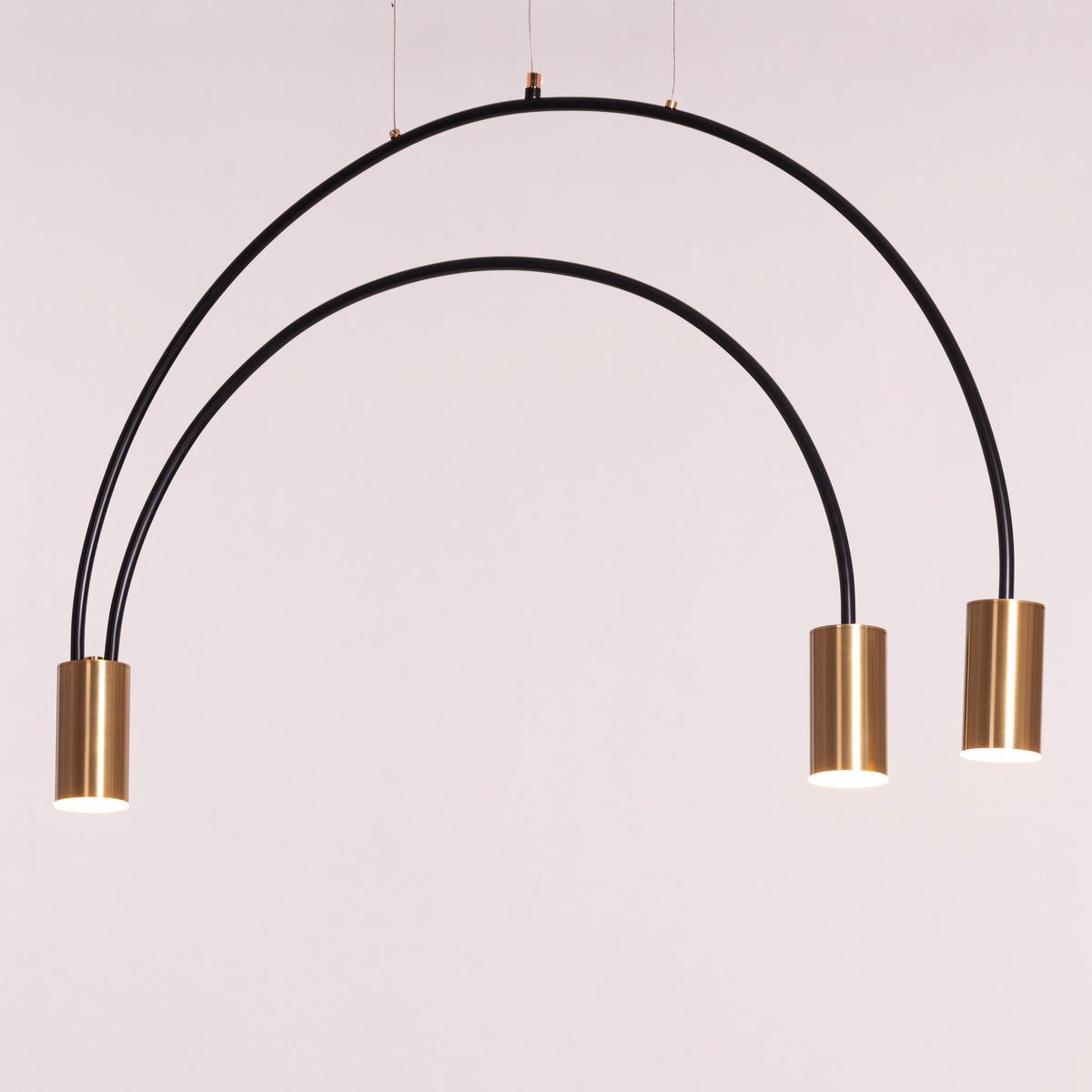 New Season (Black, Gold, Built-In LED) Pendant Light