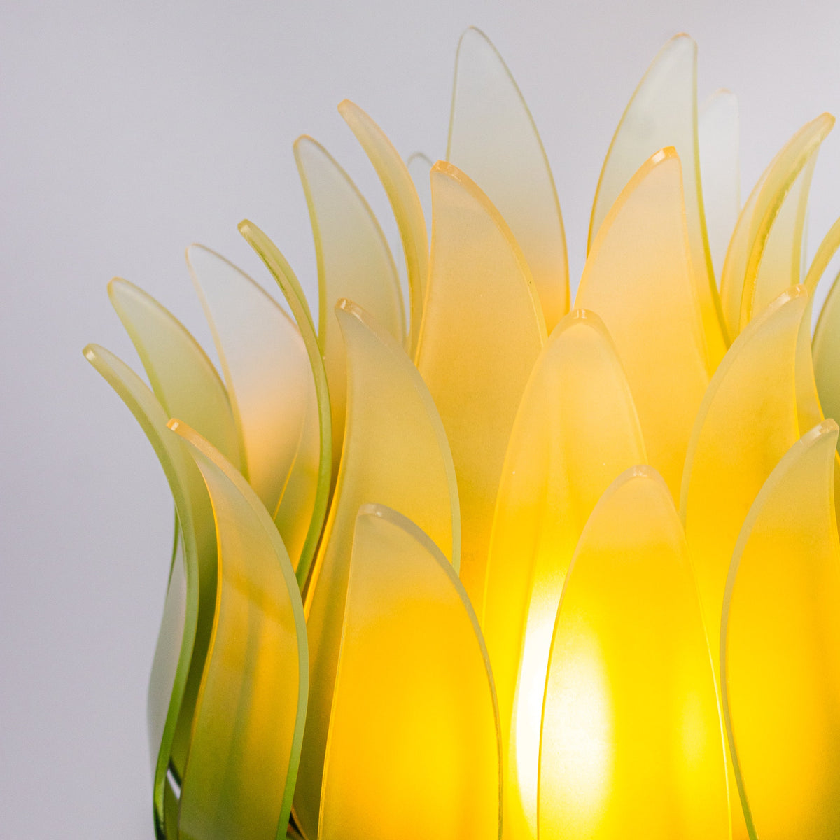 Konoha Whisper (Grey, Green & Amber) Gradient Floor Lamp