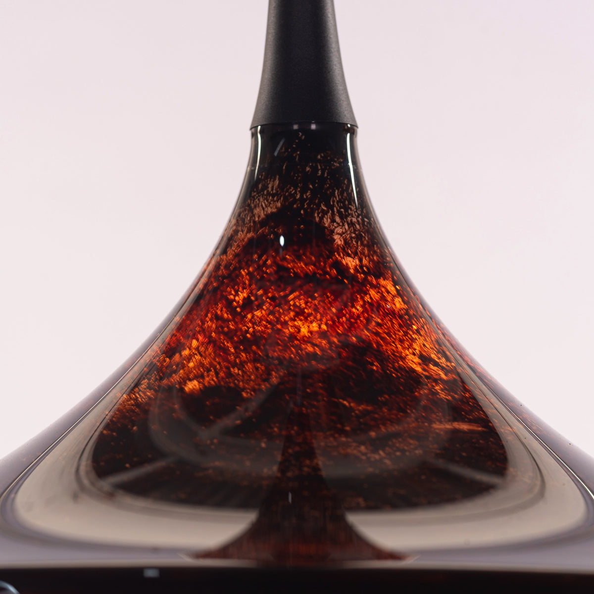 مصباح تعليق أكريليك بتصميم عتيق (أسود، بني)