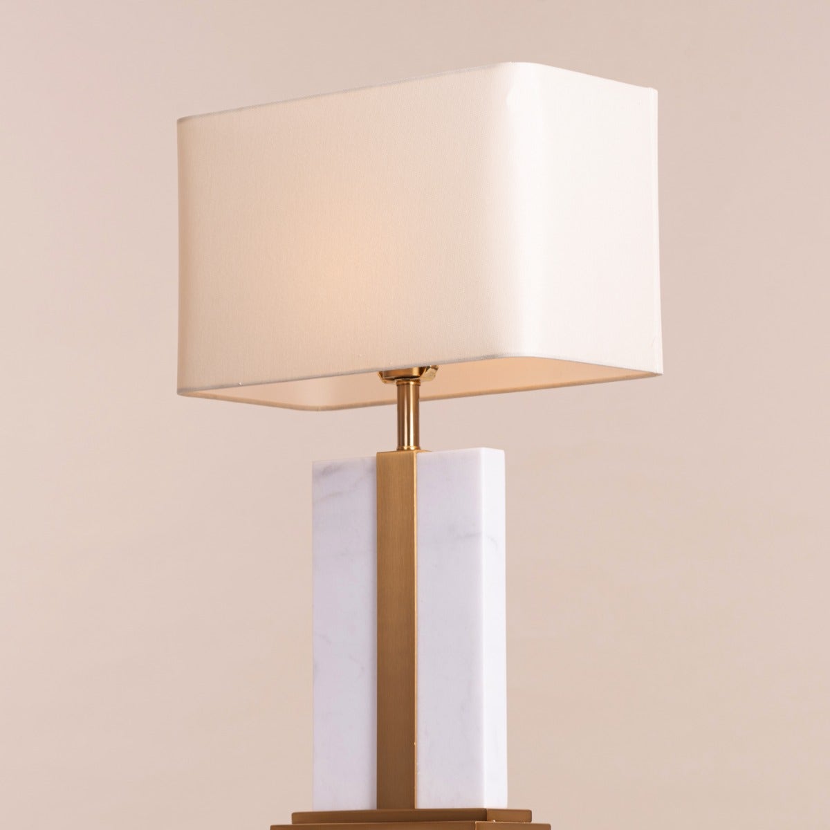 Just A Memory (White, Gold) Marble Table Lamp