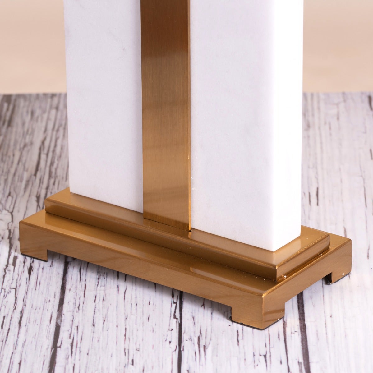 Just A Memory (White, Gold) Marble Table Lamp