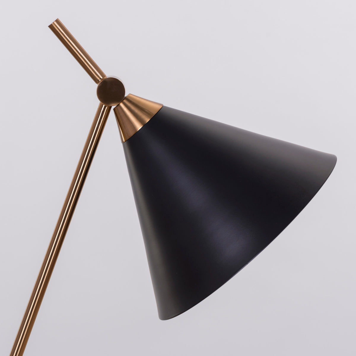 The Night Watch (Gold, Black) Marble Study Table Lamp