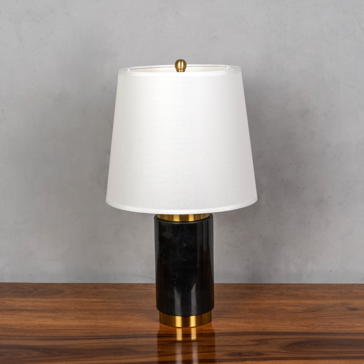 Lasting Love (Black, Gold) Marble Table Lamp
