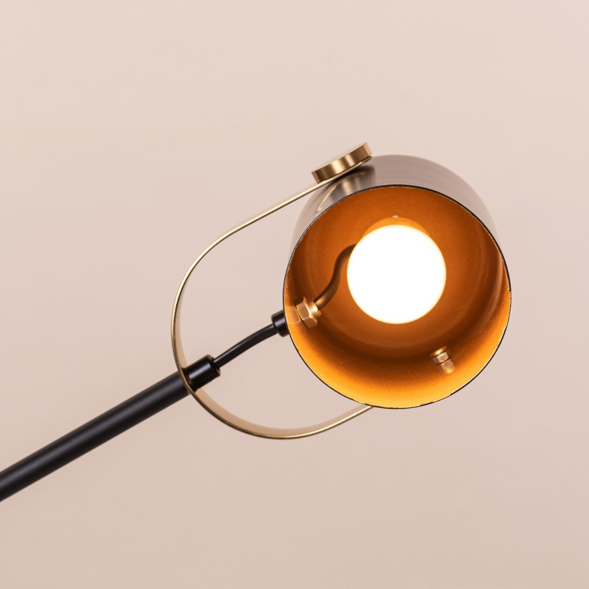 Stay Over (Black, Gold) Marble Study Table Lamp