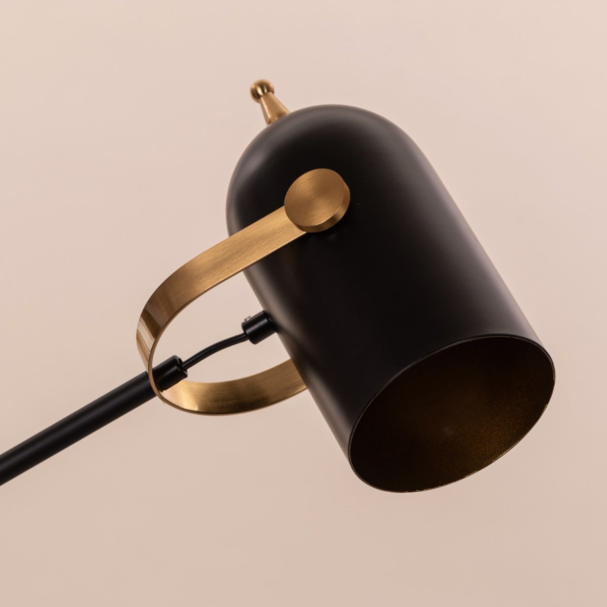 Stay Over (Black, Gold) Marble Study Table Lamp