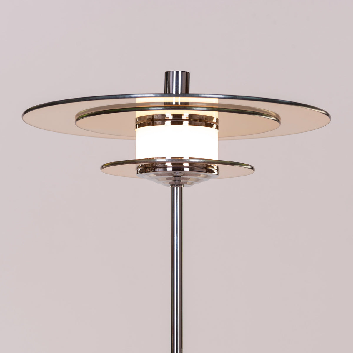 When It Counts (Chrome, Amber, Built-In LED) Marble Table Lamp