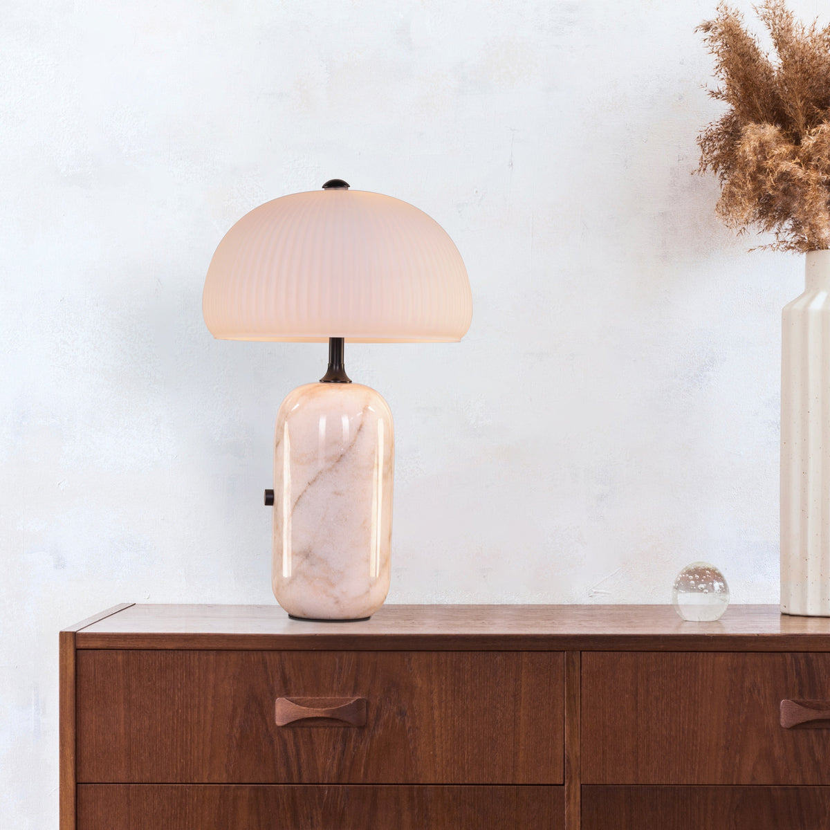 Change Overnight (White) Marble Table Lamp