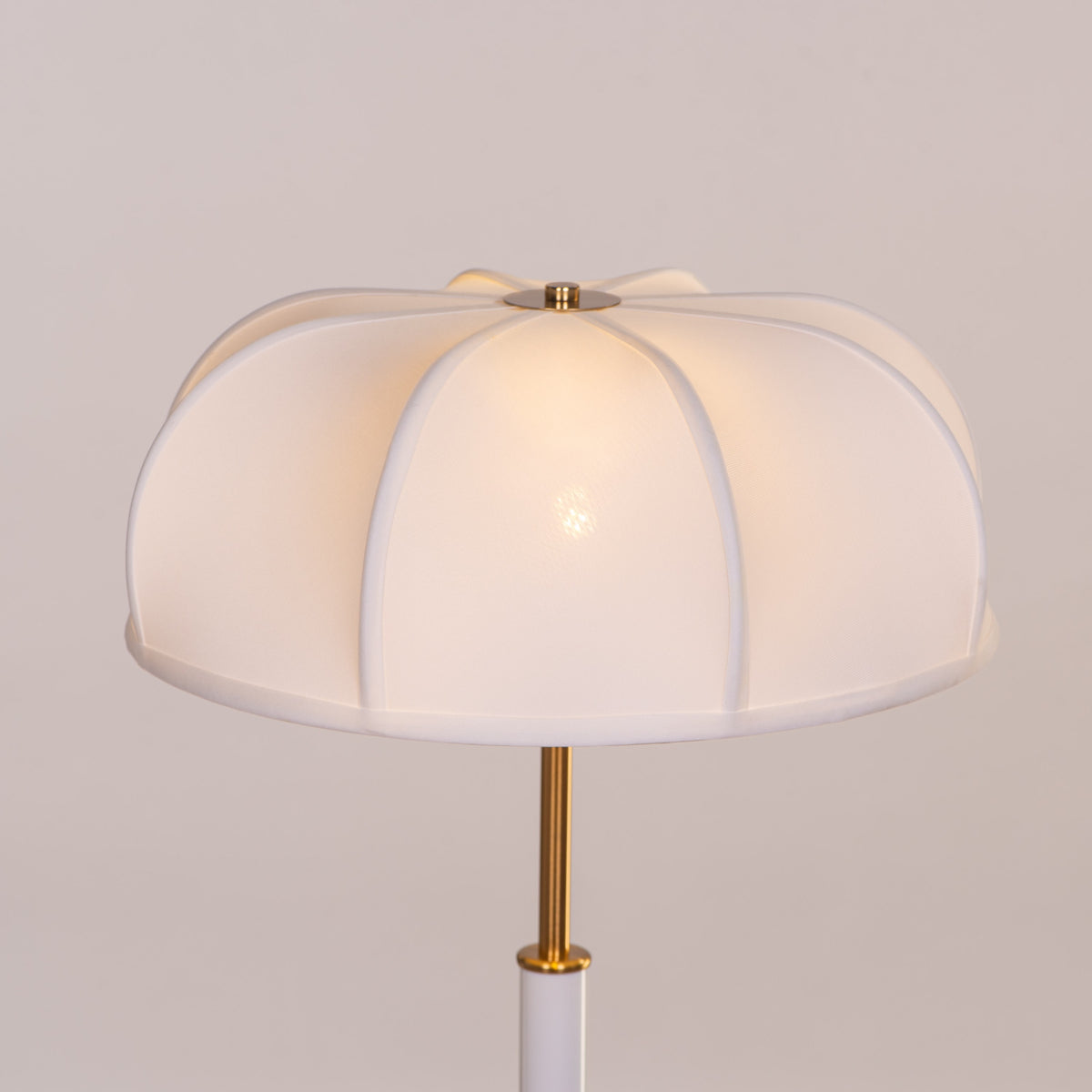 Damsel Duty (Gold, White) Table Lamp