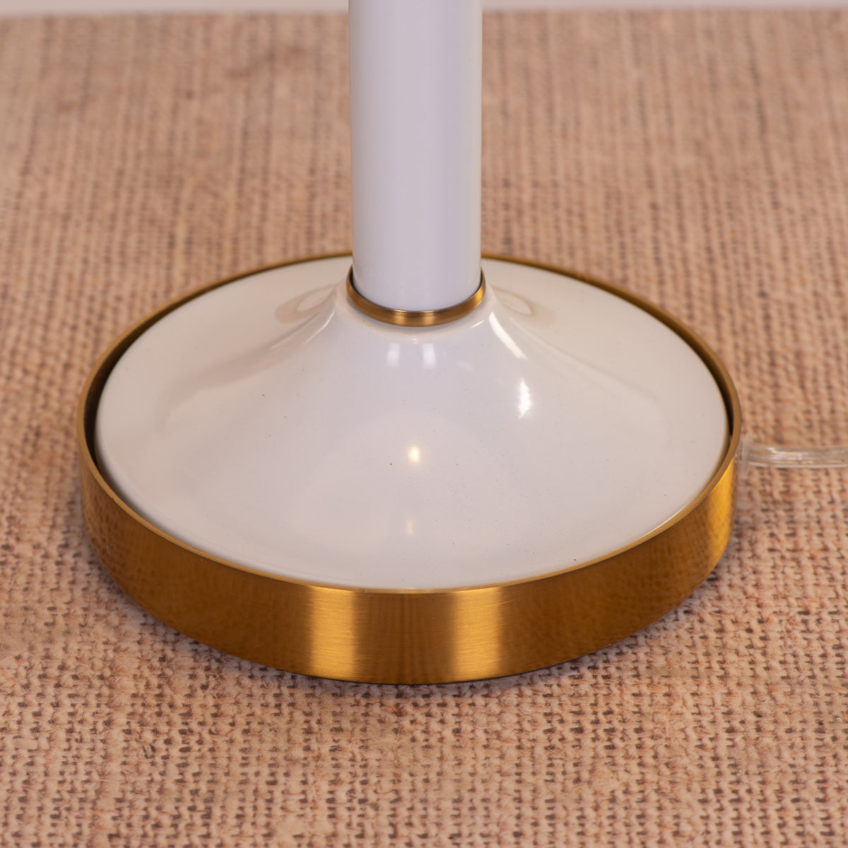 Damsel Duty (Gold, White) Table Lamp
