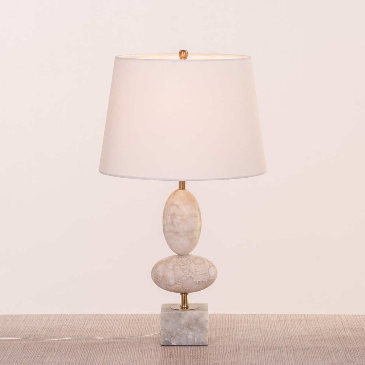 Hands On My Face (Gold) Marble Table Lamp