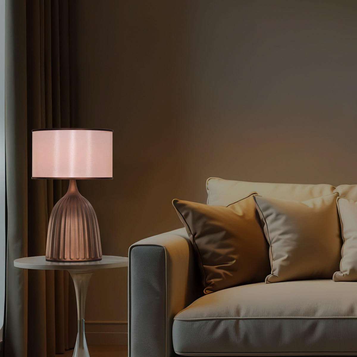 Twilight Curve (Brown) Table Lamp