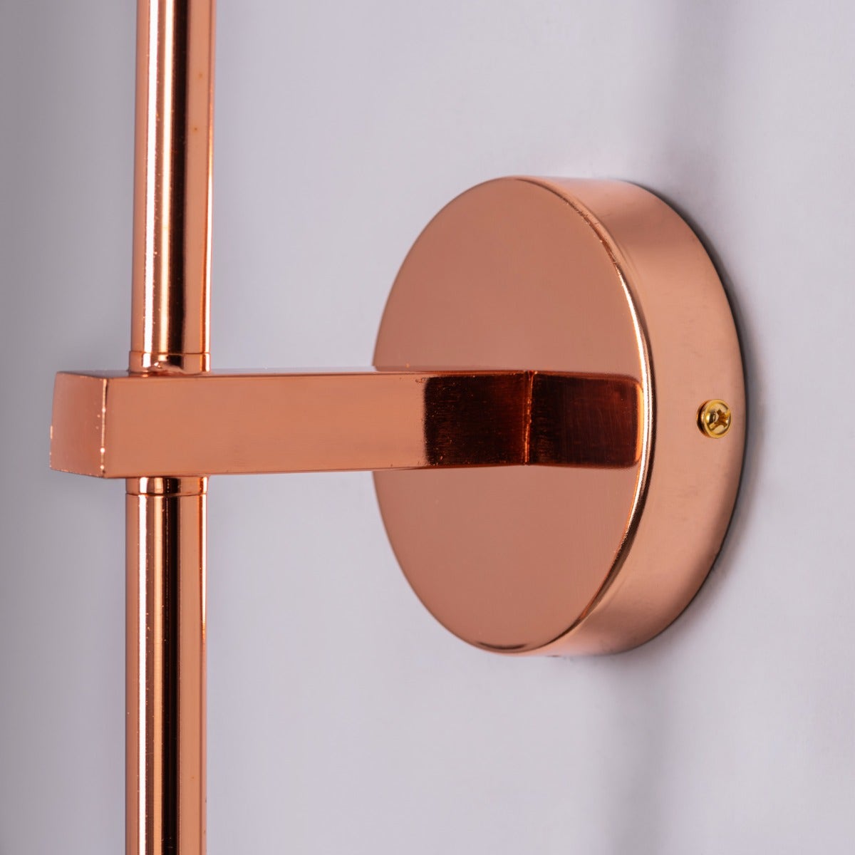 White Diamond (Long Stem, Rose Gold, Single Head) Crystal Wall Light