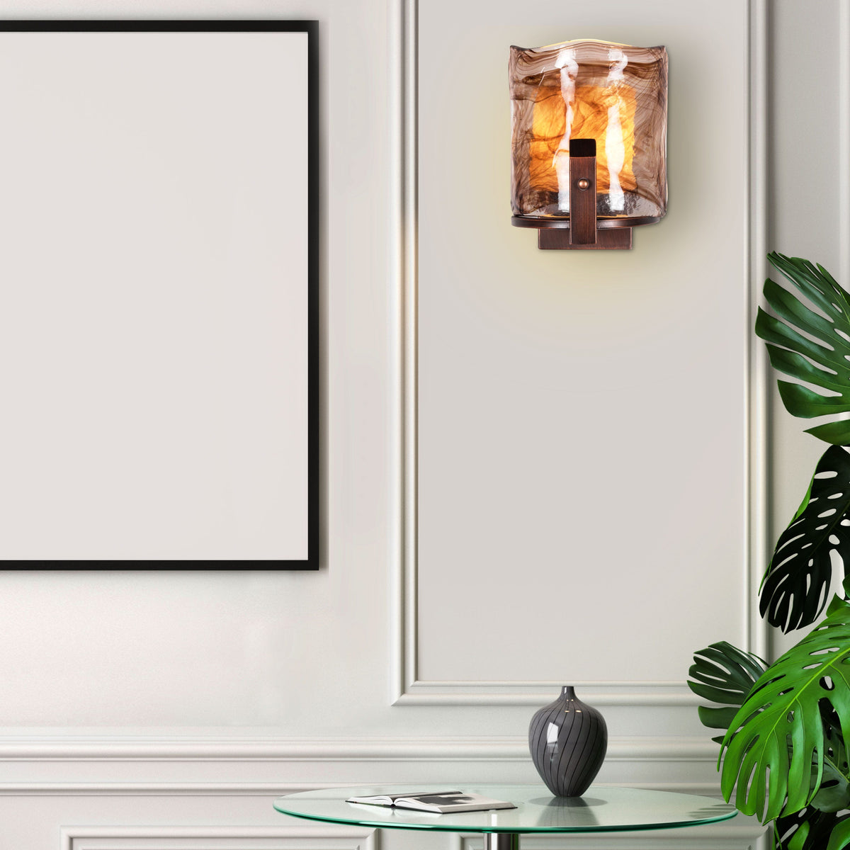 Unrequited Love (Coffee) Glass Wall Light
