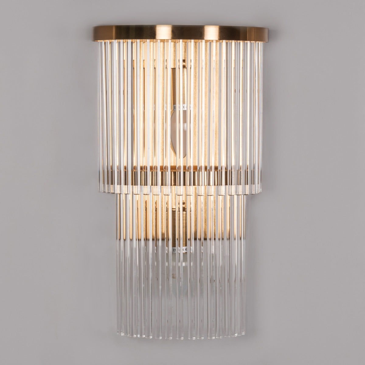 Tipsy (Gold) Glass Tube Wall Light