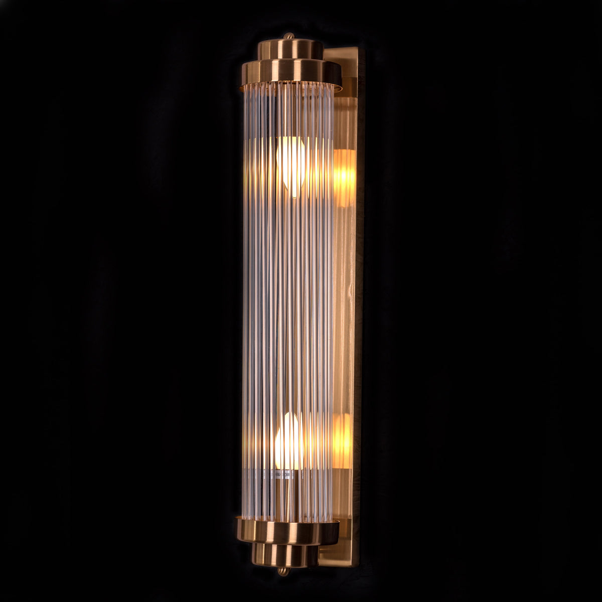 Dream On (Gold) Glass Tube Wall Light