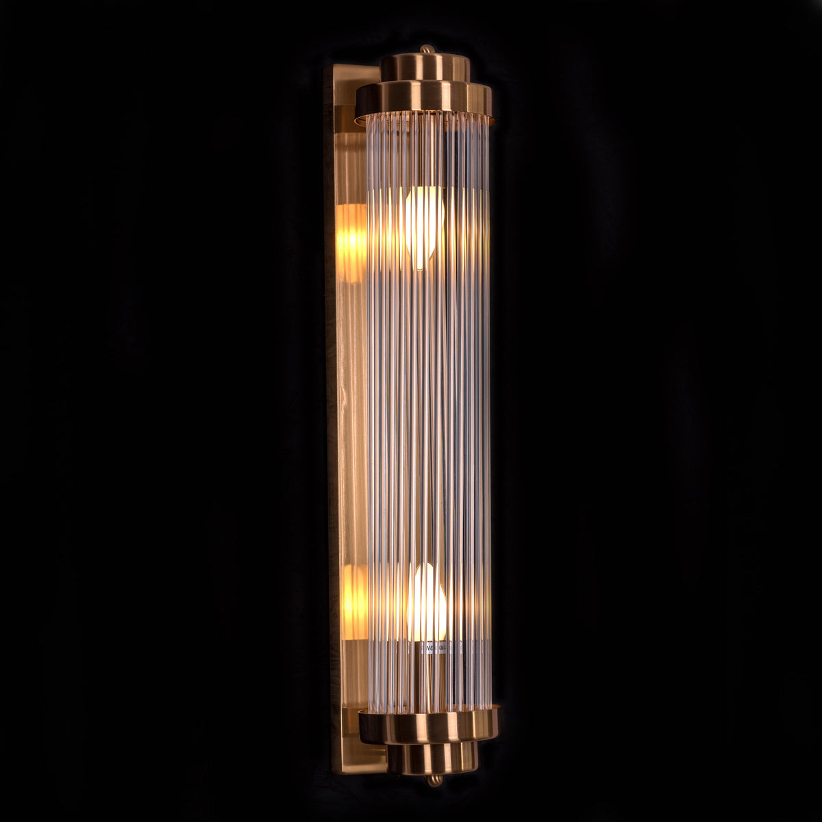 Dream On (Gold) Glass Tube Wall Light