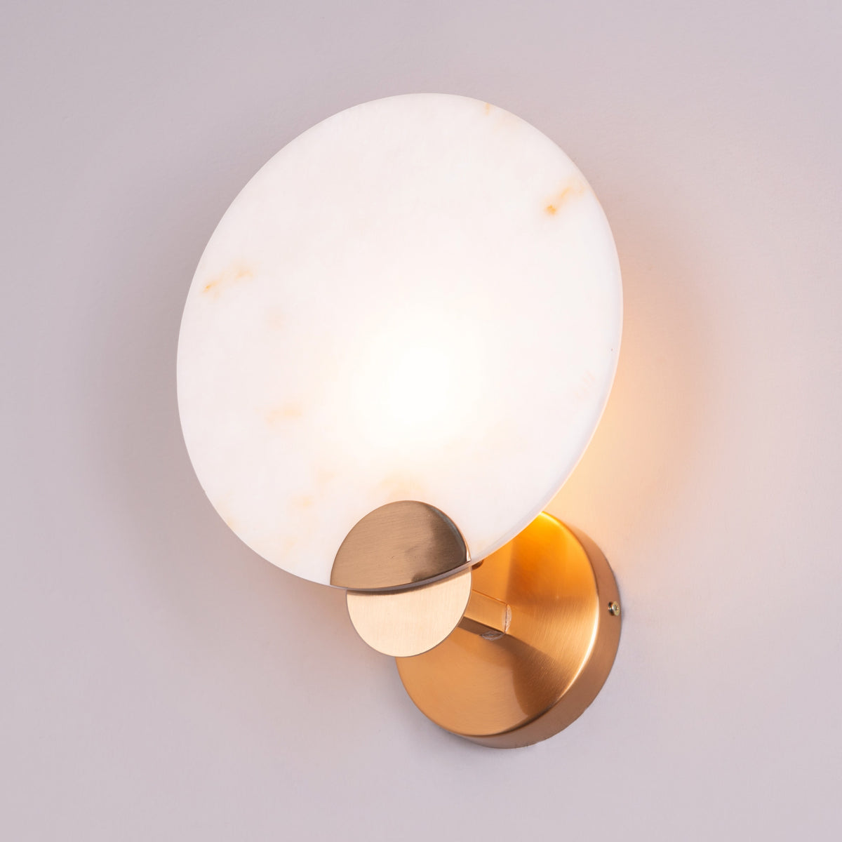Crazy In Love (Gold) Alabaster Wall Light