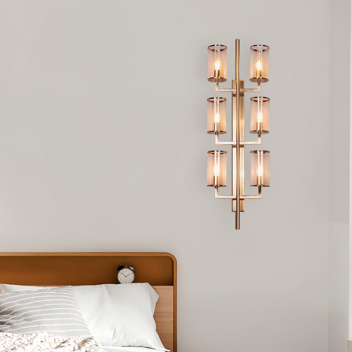 Last Train Home (Gold) Clear Glass Wall Light
