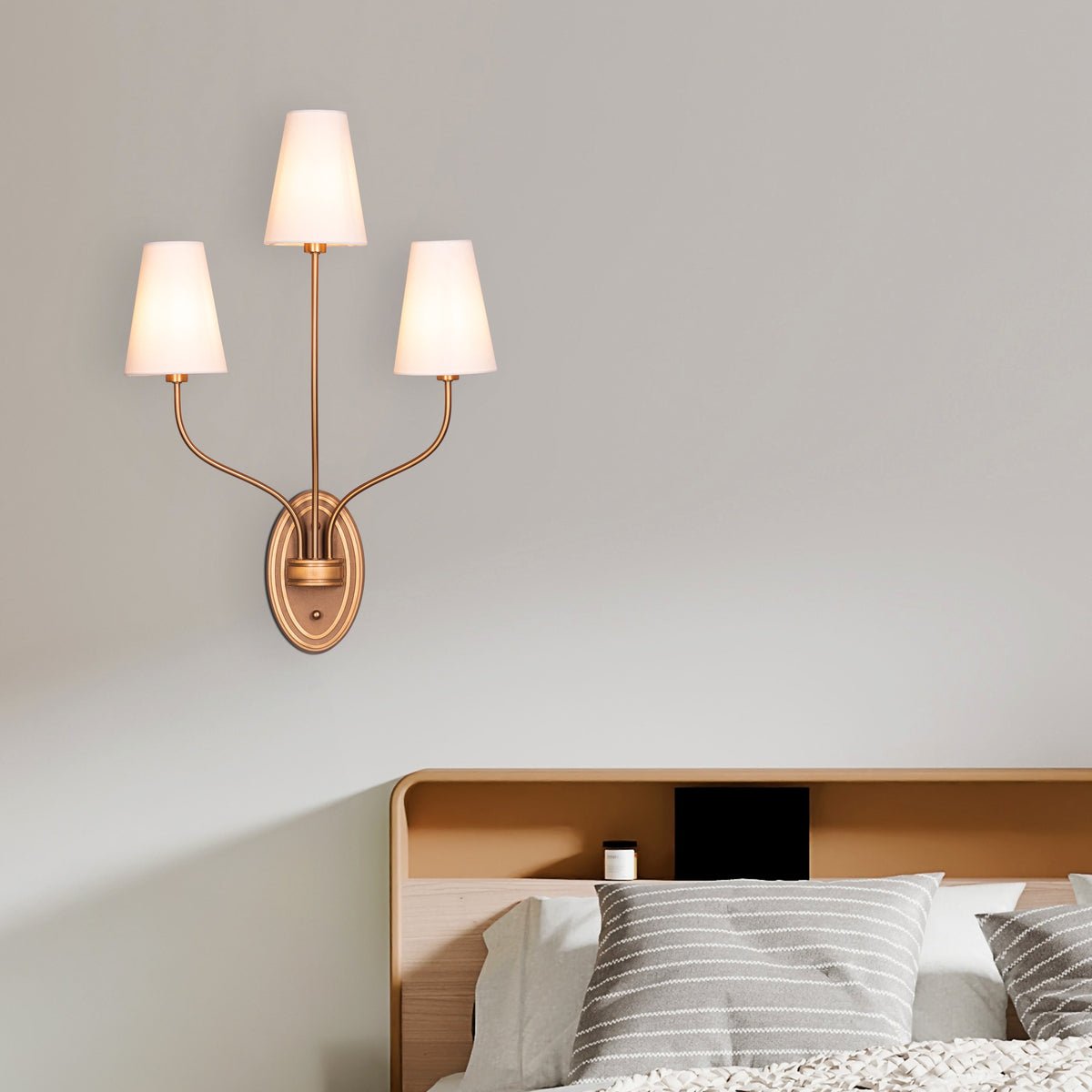 See The Unseen (Gold) Fabric Wall Light
