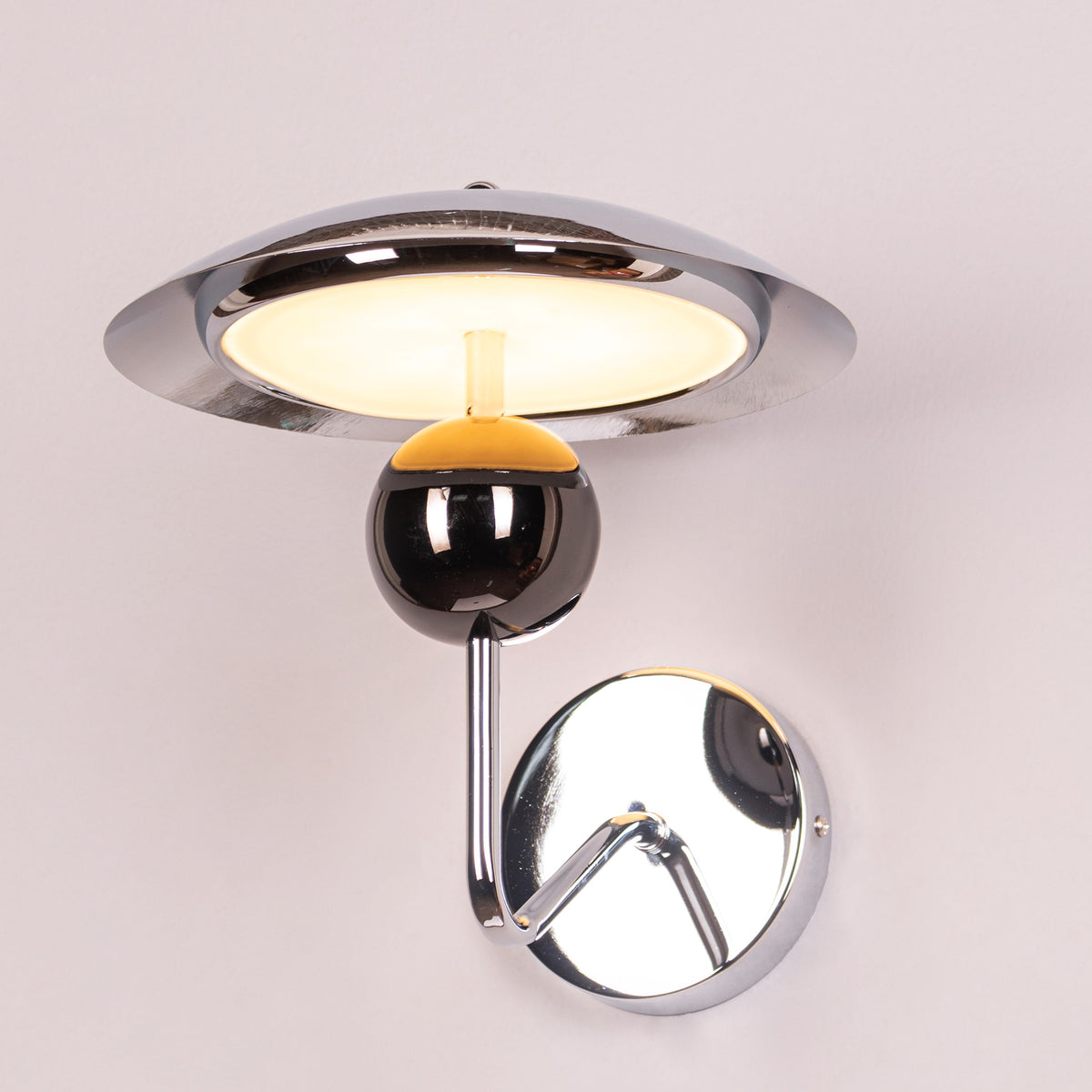 Balmoral Affair (Black, 3 Color Built-In LED) Glass Wall Light