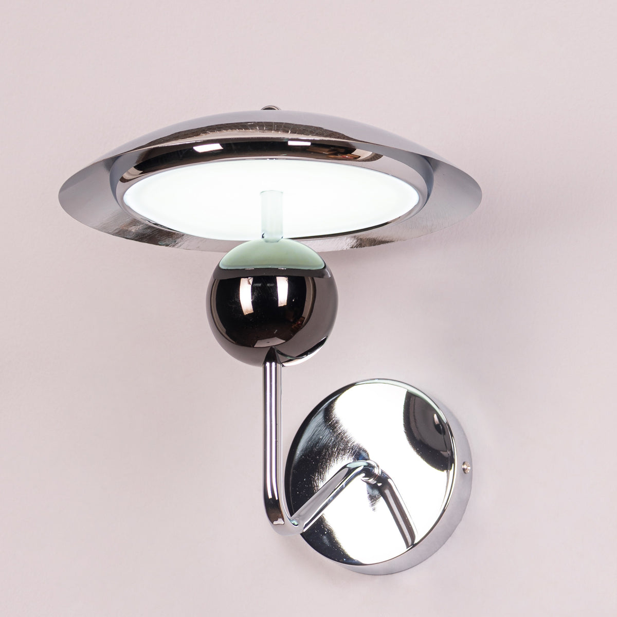 Balmoral Affair (Black, 3 Color Built-In LED) Glass Wall Light