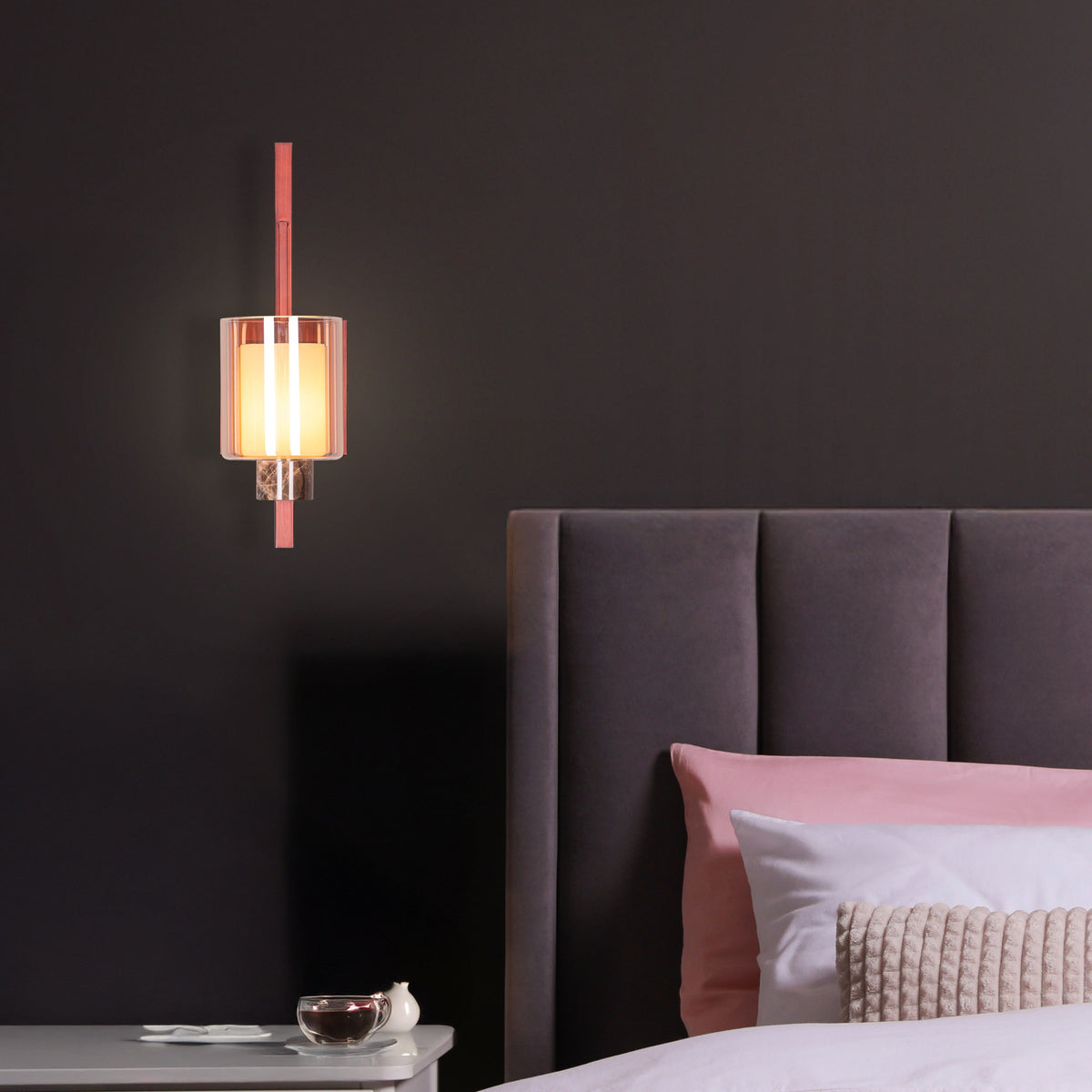 Fallen Angels (Coffee) Marble Wall Light