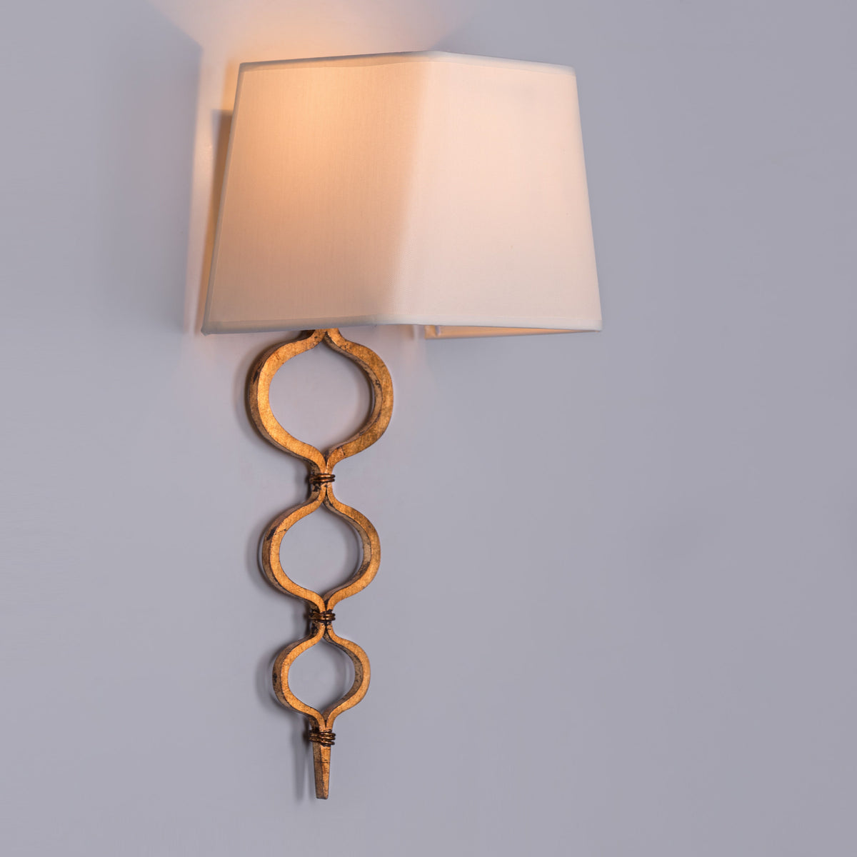 Sunlit (Cream, Gold, Foil Finish) Wall Light