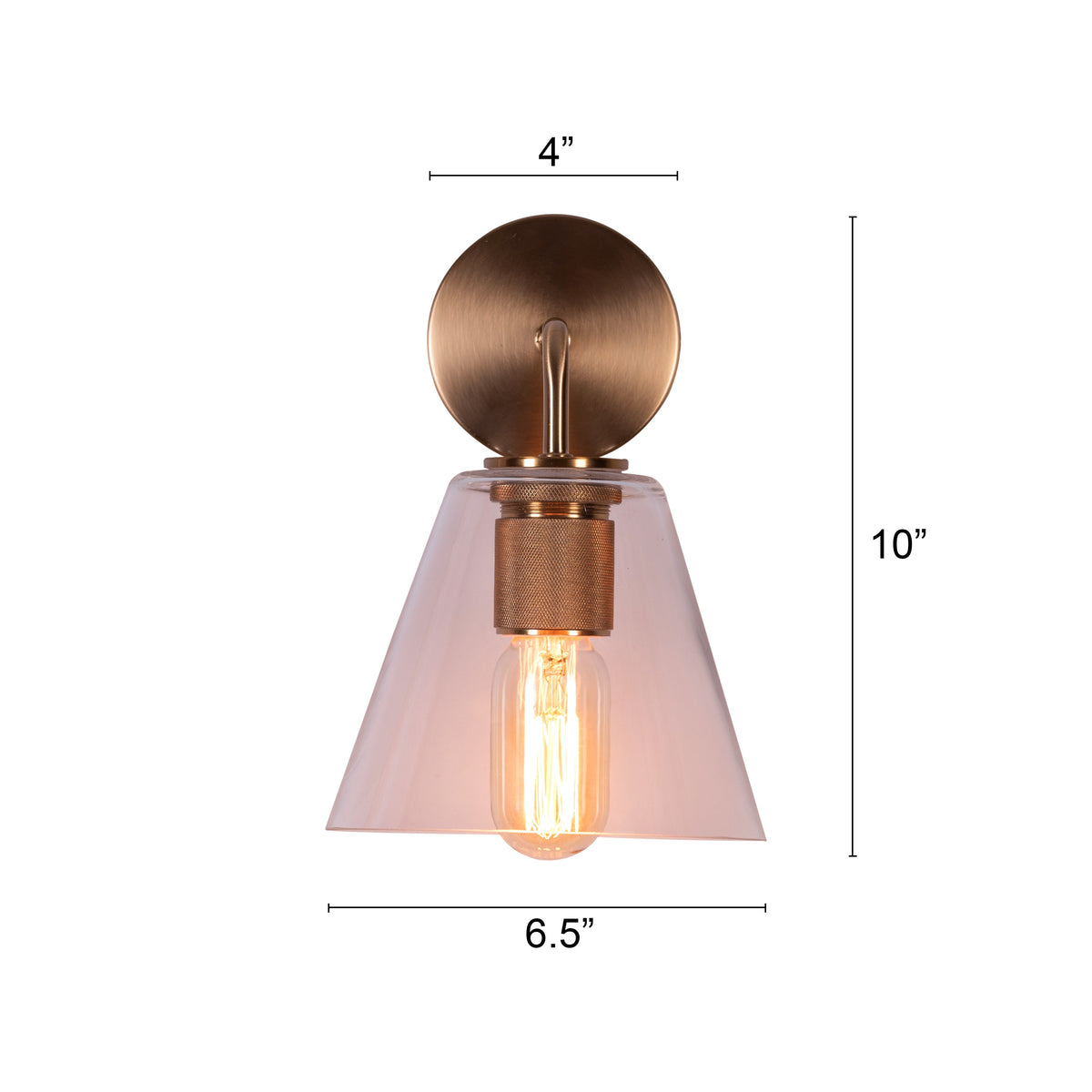 Glow Maze (Gold) Glass Wall Light