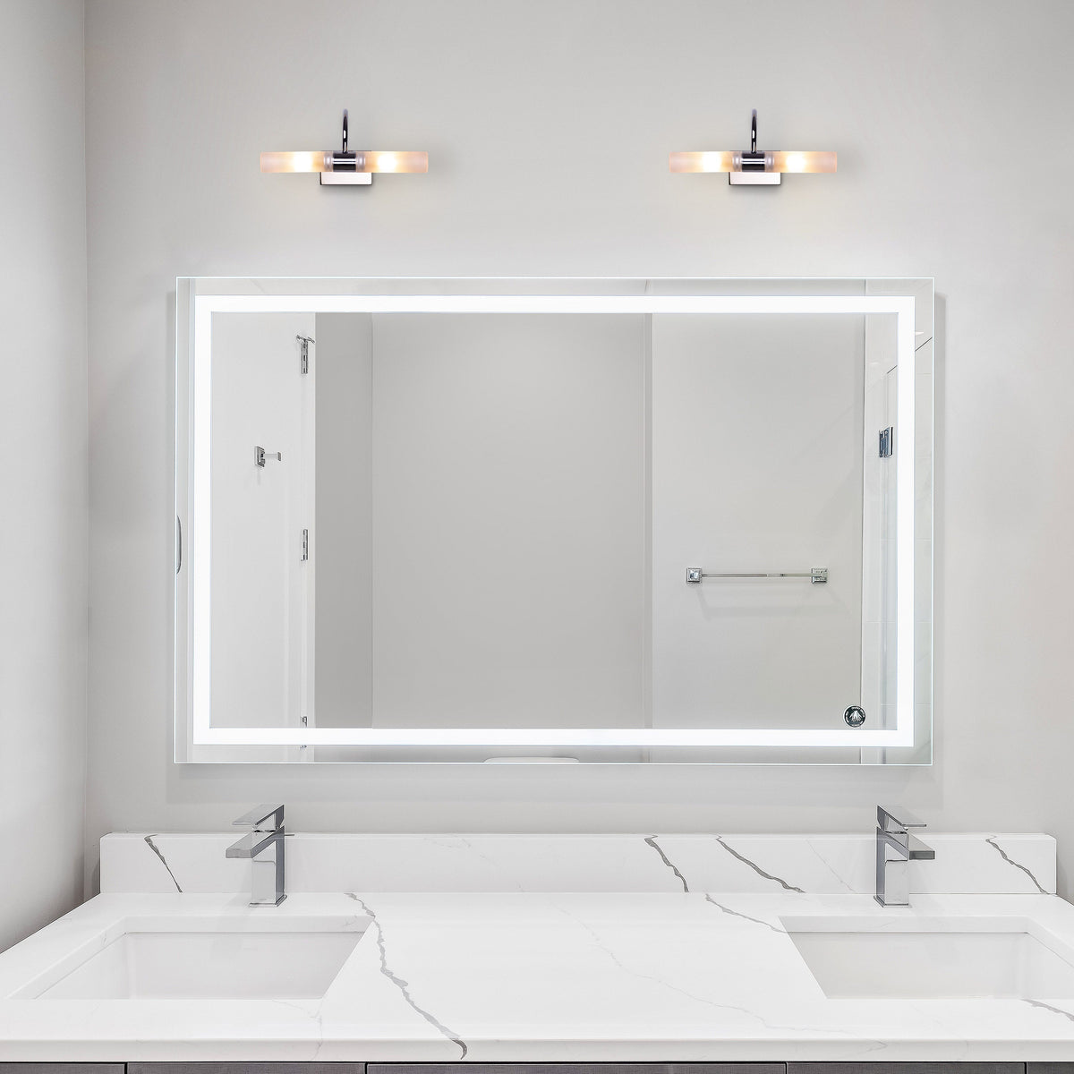 Please & Thanks (Chrome) Vanity Light
