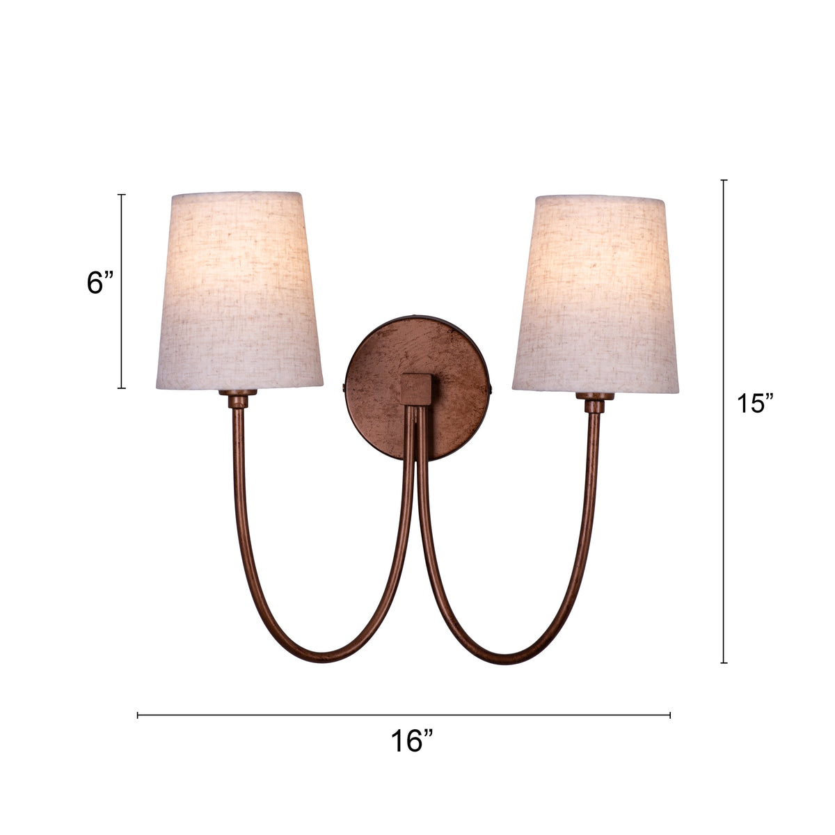 Coffee High (Antique Gold) Wall Light