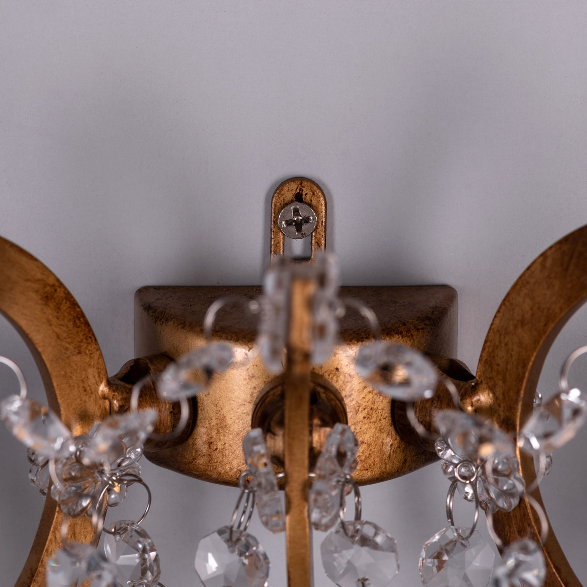 French Restoration (Antique Gold) Crystal Wall Light