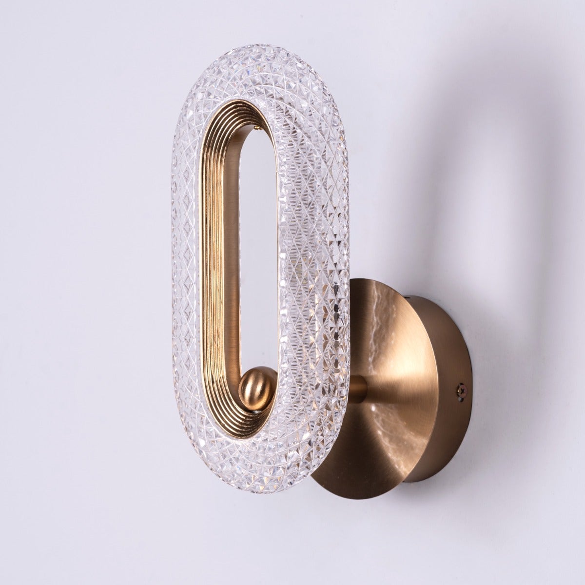 Glowed Up (Gold, Dimmable LED with Remote Control) Wall Light