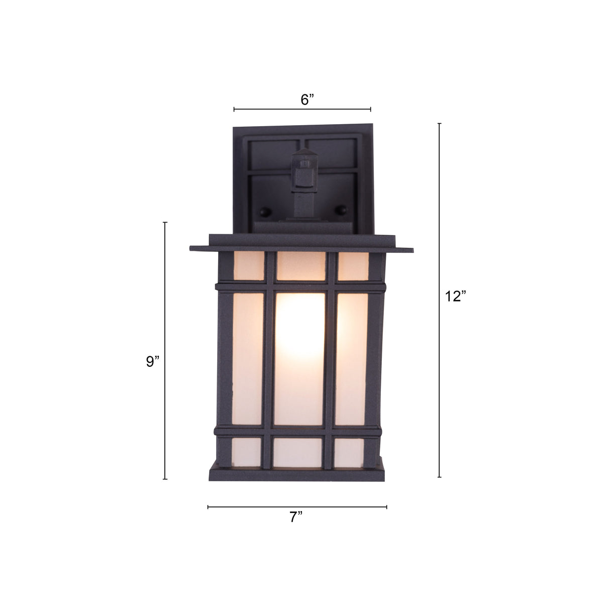 Pulsar (Black) Outdoor / Indoor Wall Light