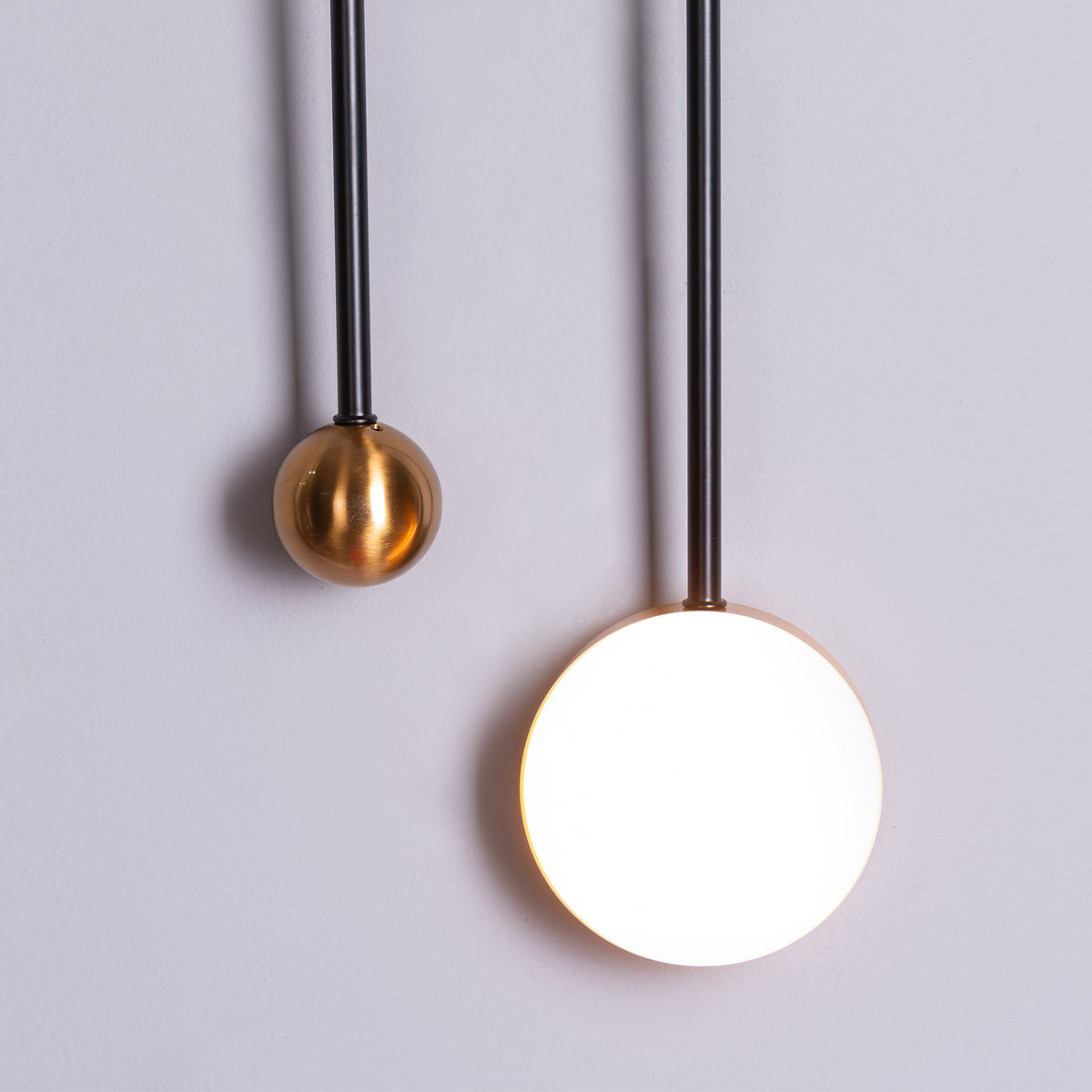 New Season (Black, Built-In LED) Wall Light
