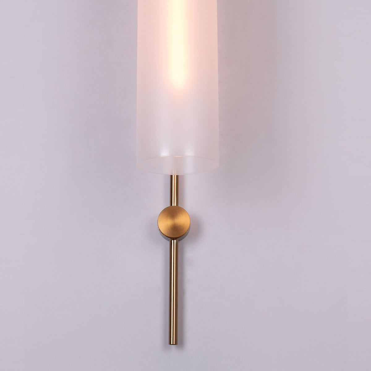 Wait For Me (Gold, Frosted) Glass Wall Light
