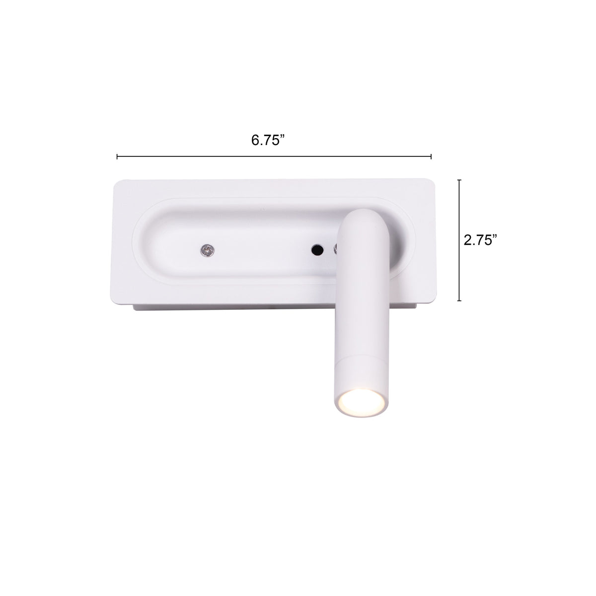 Stay With Me (White, Built-In LED) Wall Light