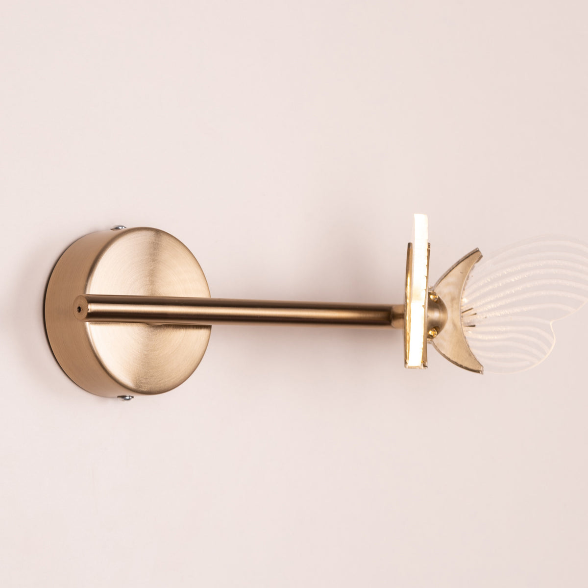 Butterfly Kisses (Gold, Built-In LED) Wall Light
