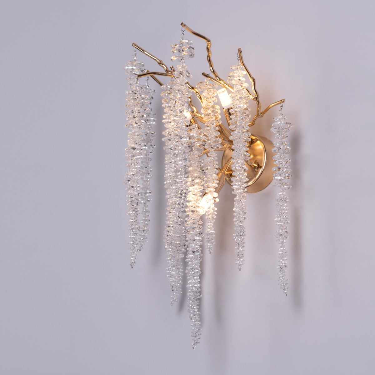 Up With The Fairies (Gold) Crystal Wall Light