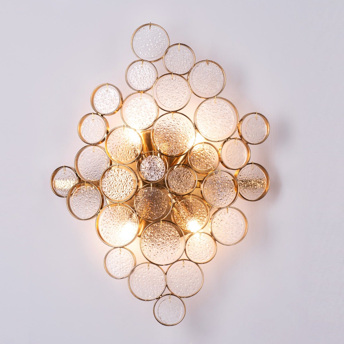 Louder Than Thunder (Gold) Crystal Wall Light