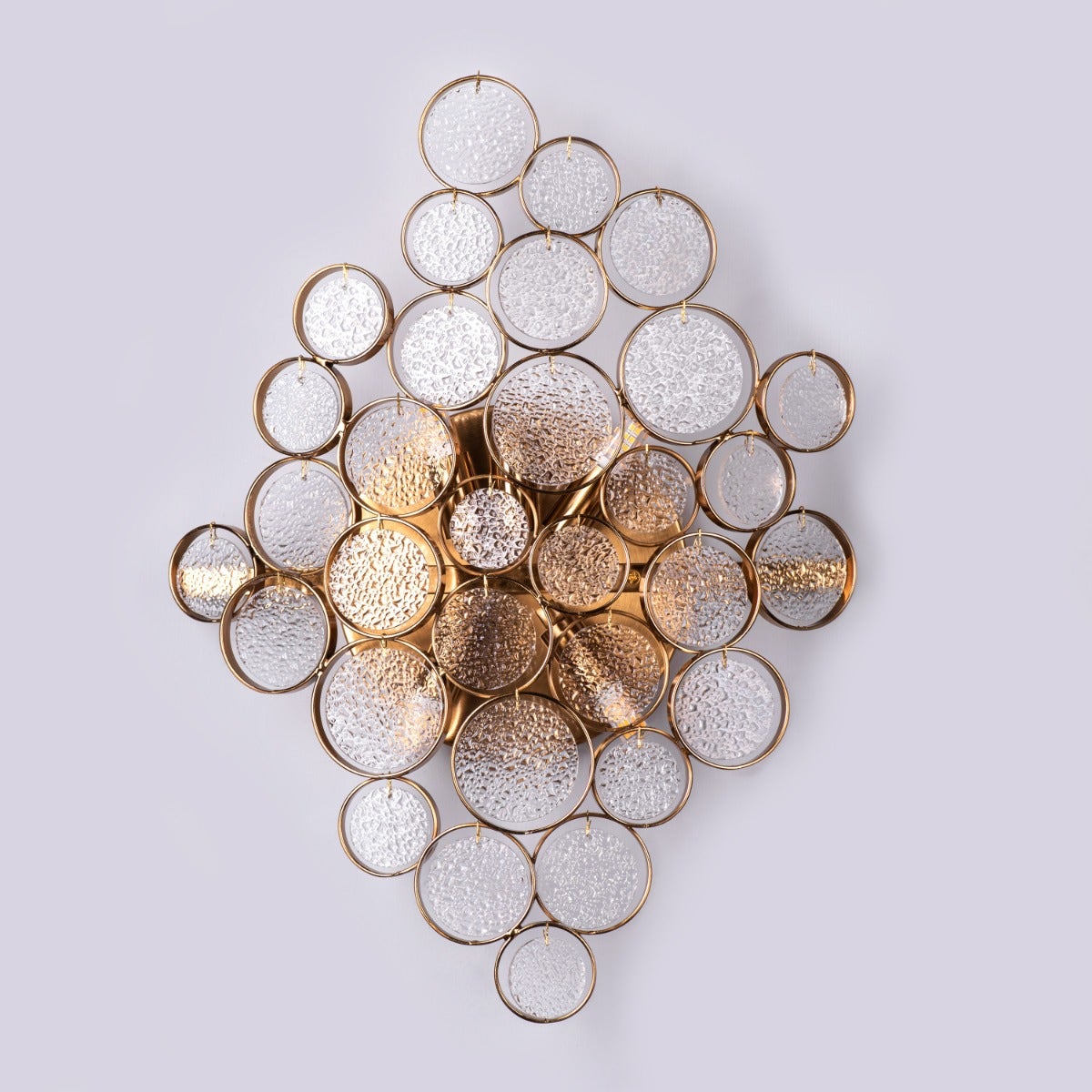 Louder Than Thunder (Gold) Crystal Wall Light